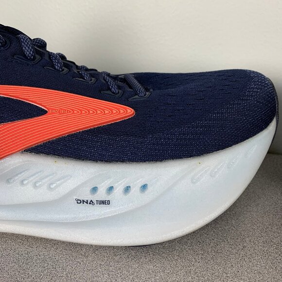 Brooks Glycerin Max Women's 8.5 B Peacoat/Blue Ribbon/Hot Coral Running Shoes - Picture 12 of 16